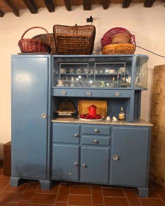 Credenza cucina vintage anni '50 in legno