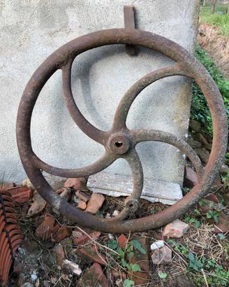 Ruota vintage per pozzo