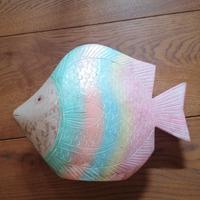 Pesce decorativo in legno 