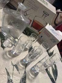 Set da liquore/amaro Veronese Bormioli vintage
