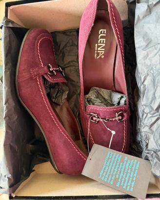 Scarpe tacco Elena made in italy in camoscio