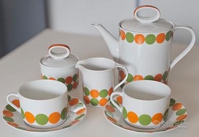 Set da thè vintage anni 70 porcellana Eschenbach