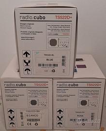 Brionvega TS522 D+S Radio Cubo Blu Arredamento