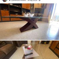 Tavolini cin top in  vetro