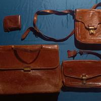 Lotto borse e portafoglio The Bridge vera pelle 