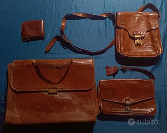 Lotto borse e portafoglio The Bridge vera pelle 