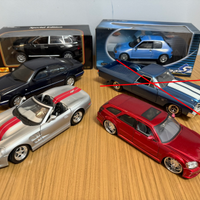 5 MODELLINI 1:18 PORSCHE COBRA MERCEDES 205 DODGE