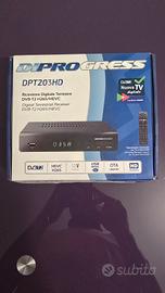 DECODER DIGITALE TERRESTRE DIPROGRESS DVB-T2 HEVC 
