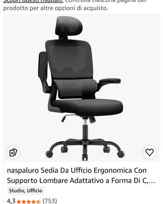 sedia ergonomico nuovo 