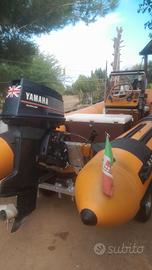 gommone 4,70 mt completo di carrello stradale basc