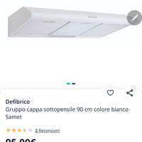 cappa sottopensile da 90cm