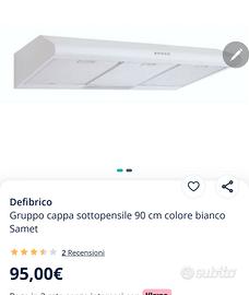 cappa sottopensile da 90cm