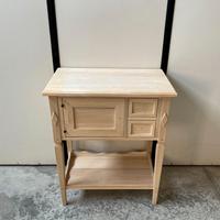 Mobile tavolino / consolle in legno al grezzo