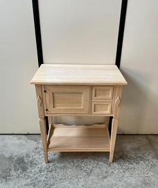 Mobile tavolino / consolle in legno al grezzo