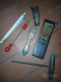 attrezzi antichi per legno 