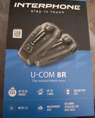 interfono moto Cellularline Interphone U-com 8r 