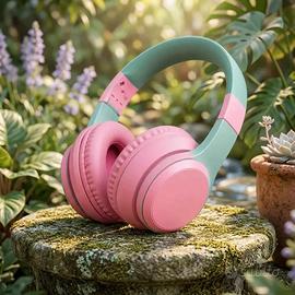 DSG PRIME Cuffie Bluetooth Rosa LED MP3 Nuove