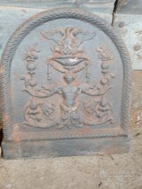 piastra x camino in ghisa