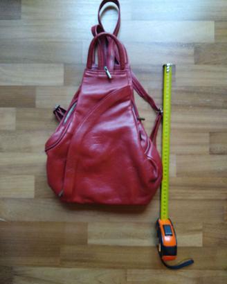 Borsa zaino in pelle, trasformabile