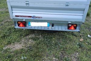 Rimorchio Cresci portata 1100 kg doppio asse