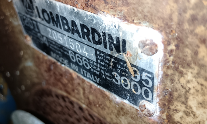 Motocompressore diesel motore lombardini