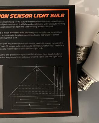 Lampade led con sensore di movimento