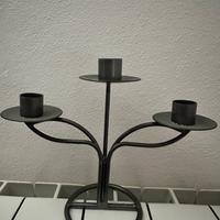 Candelabro 3 braccia  metallo antracite