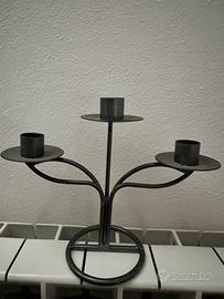 Candelabro 3 braccia  metallo antracite