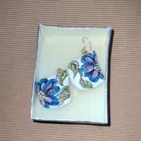 orecchini a goccia  ceramica artigianale siciliani