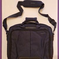 Borsa porta PC laptop - blu - tracolla - 16"
