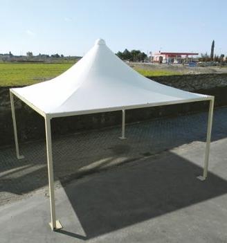 Tettoia mod. gazebo x auto mt. 5 x 5 zincato