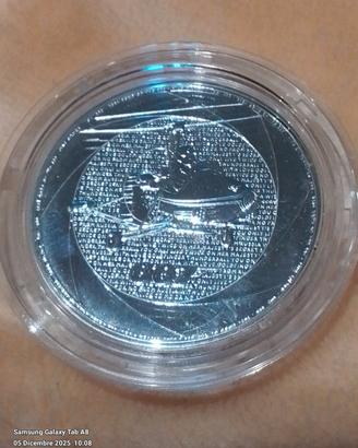 moneta argento 999 1oz james bond six decades FDC 