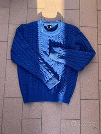 Maglione blu a trecce OVS 152 cm taglia S