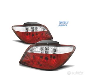 FANALI PEUGEOT 307 01-05 LOOK SUBARU CRISTALLO ROS