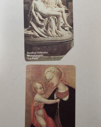 Lotto 2 Schede Telefoniche Vaticano Usate