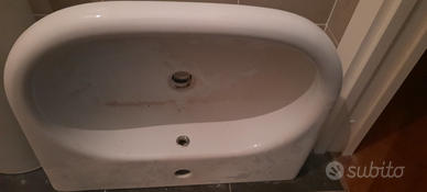 Lavabo bagno a colonna Catalano 60 luce/neve