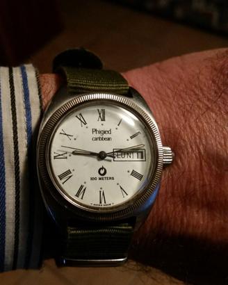 Orologio Phigied Carribean 100m Day Date acciaio