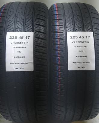 2 GOMME 225 45 17 VREDESTEIN BR1835