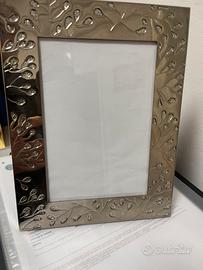 Portafoto silverplated con strass