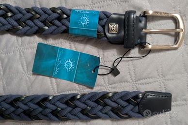 Cintura Uomo Intrecciata Renato Balestra Blu 125cm