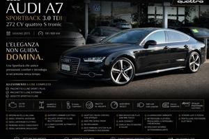 Audi A7 Sportback 3.0 tdi quattro 272cv S-Line ACC