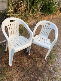 2 sedie da giardino
