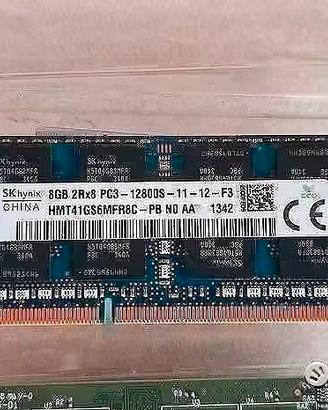 LOTTO RAM 16GB DDR3 SODIMM - 6 pezzi