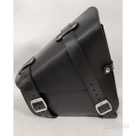 borsa diagonale montana pelle per moto custom