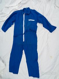 Tuta blu da meccanico originale anni 60