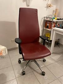 Sedia in pelle Donati - Newlineoffice