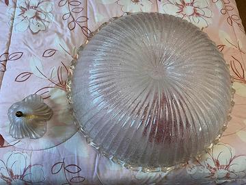 Plafoniera tre luci in vetro di murano