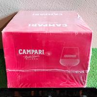 12 Bicchieri Calici Pubblicitari Campari Nuovi