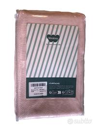 Woaboy due tende semitrasparenti rosa 140x215