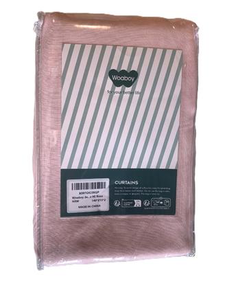 Woaboy due tende semitrasparenti rosa 140x215